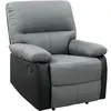 Image de Fauteuil relax Lincoln - 90 x 89 x 103 cm - Noir/Gris foncé