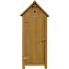 Image de Armoire de jardin Cabanon - 77 x 54.5 x 179 cm - Marron