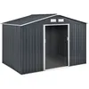 Image de Abri de jardin métal "Vegas" - 5,29 m2 (4,83 m2 au sol) - Gris