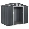Image de Abri de jardin métal Vegas - 2,7 m² - Gris