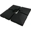 Image de 4 Dalles à lester pour gros parasol déporté - 4 x 3 - 104 KG - Noir