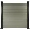 Image de Lot de 6 lames composite de clôture - L160 cm x l25.8cm x ép. 2cm - Gris