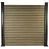Image de Kit Clôture 8 x 1.6m composite - Kit de fixation offert - Marron