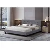 Image de Lit julia habitat et jardin 7.5 x 3.5 x 0.9 cm en polyurethane cadre a lattes pour 2 personnes de couleur gris