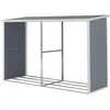 Image de Abri bûches résine "Alexandre" - 3.38 m² - 302 x 112 x 190 cm - Gris
