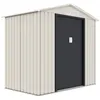 Image de Abri de jardin métal "Nebraska" - 2.71 m² - Beige/gris anthracite