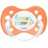 Image de Dodie Sucette Anatomique Silicone Maman Je t'Adore Orange Translucide + 6mois A15