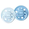 Image de Duo sucettes caoutchouc GAIA - Ronde - 0-6 mois - Bord de mer