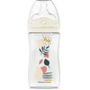 Image de Biberon anti-colique - DODIE - 270 ml - Tétine multi-perforée biomimétisme - +3 mois - Débit 2 - Rose