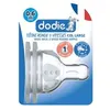 Image de Tétine Initiation Ronde 3 Vitesses Anti-Colique Col Large 0-6 Mois Silicone Débit 1 - Dodie