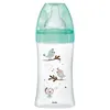 Image de Dodie Biberon Initiation+ Anti-Coliques 3 Vitesses en Verre +0m Vert Oiseaux 270ml