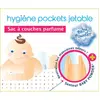 Image de Boîte de 50 sacs à couches parfumé talc bébé