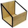 Image de NorStone Rangement des vinyles (Plaques), Rangement pour CD et vinyle, Noir, Marron