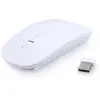 Image de Souris Blanche Sans fil Design Ultra Slim Plate Optique 2,4 GHZ DONGLE USB Extra