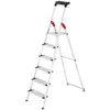 Image de Escabeau securise pliable en aluminium 6 marches extra larges Hailo ProfiStep XXL