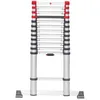 Image de Echelle télescopique pliable 13 échelons 3,8m/4,5m en aluminium Hailo Flexline