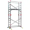 Image de Echafaudage roulant pliable 4 en 1 multifonction 2,4m/4,4m en aluminium Hailo CombiLot 5