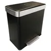 Image de Poubelle de tri sélectif 2 bacs à pédale 60L (30+30) Hailo