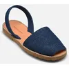 Image de Sandales et nu-pieds Minorquines Avarca Jean pour Femme Bleu 37