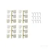 Image de Jamara - charnières plates 11,2x11,2mm avec axe déverrouillable pour avion rc, sachet de 4 pièces