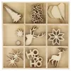 Image de Coffret de 27 mini décorations en bois de Noël