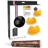 Image de Moule à gâteau semi-rigide 9 demi-sphères + 1 Stylo chocolat