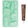 Image de Moule en silicone Summer + 1 Stylo chocolat