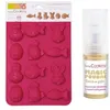 Image de Moule Chocolats de Pâques + 1 poudre alimentaire irisée dorée