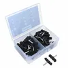 Image de Porte patin frein vtt a tige symetric newton 55mm noir (coffret de 25 paires)