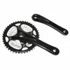 Image de Pedalier vtt p2r 9v. alu noir 170mm 44-32-22 (boitier 110mm) plateaux demontables