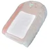 Image de domiva matelas a langer lapinou - coton/polyester - + 2 éponges - blanc/rose - 50 x 75 cm
