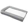 Image de domiva matelas langer pvc + 2 éponges amovibles - gris imprimé étoiles