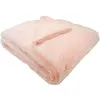 Image de DOMIVA Couverture snow doublée microdoux - 75 x 100 cm - Lait fraise