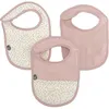 Image de Lot x3 bavoirs - DOMIVA - 0-6 mois - Gaze de coton - Vieux rose