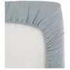 Image de Drap housse lange - DOMIVA - 70x140 cm - Bleu vintage - Gaze de coton