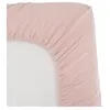 Image de drap housse lange - domiva - 70x140 cm - vieux rose - gaze de coton
