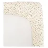 Image de drap housse lange - domiva - 70x140 cm - pois - gaze de coton