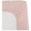 Image de drap housse lange - domiva - 60x120 cm - vieux rose - gaze de coton
