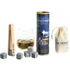 Image de Coffret de 6 glaçons en granit bleu de Bretagne - On The Rocks - Bleu - Pierre Reconstituée