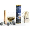 Image de Glaçon Granite à Whisky - Pince En Hêtre - Coffret De 6