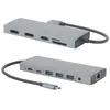 Image de Mobilis ENERGIA DOCK - USB-C 12-IN-1 (USB-C, 12 ports), Station d’accueil + hub USB, Gris