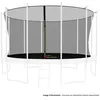 Image de JUMP4FUN Filet intérieur de sécurité pour trampoline avec bouchons hauts de perches et ficelle : ø 13Ft/ 400 cm, 12 Perches