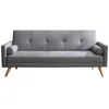 Image de Canape droit CONCEPT USINE 3 places en tissu bois 89 x 209 x 88 cm