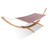 Image de Hamac avec auvent sur support 3,15 m en bois chocolat LAGOA CONCEPT USINE