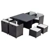 Image de Salon de jardin CONCEPT USINE resine aluminium 10 pieces 8 personnes