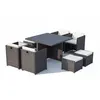 Image de Salon de jardin CONCEPT USINE resine tressee 8 personnes 9 pieces