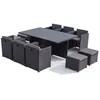 Image de Salon de jardin CONCEPT USINE resine tressee gris 10 pieces 179.7 x 114.7 x 59.0 10 personnes