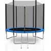 Image de KAIA SPORTS Trampoline extérieur Deluxe 8Ft / ø244cm KAIA SPORTS Trampoline de jardin avec Filet, mousse de protection et échelle - Bleu