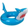 Image de AIRMYFUN Bouée Gonflable Ronde XXL pour Piscine & Plage Ultra Confort, Flotteur Deluxe - Requin ø115cm