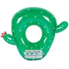 Image de AIRMYFUN Bouée Gonflable Ronde XXL pour Piscine & Plage Ultra Confort, Flotteur Deluxe - Cactus ø130cm